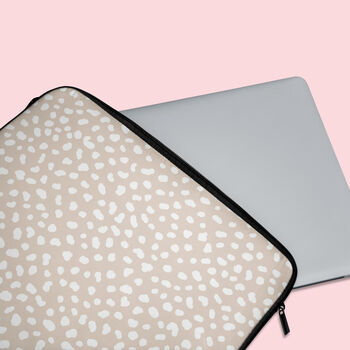 Dots Nude Laptop Sleeve, 2 of 3