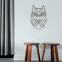 Metal Wolf Art Geometric Design Contemporary Decor, thumbnail 1 of 11