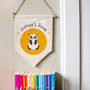 Mini Personalised Children's Panda Pennant Flag, thumbnail 1 of 2
