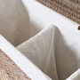 Rectangular Partition Laundry Basket, thumbnail 4 of 5