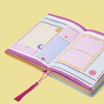 Gold Edged Gratitude Journal With Pink Tassle, 3 of 7