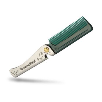 Personalised Man Comb With Leather Case, 2 of 12