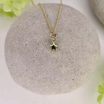 14ct Gold Mini Star Necklace, 3 of 4