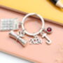 Maths Graduate Personalised Keyring, Graduation Keyring, Accountant, thumbnail 2 of 9