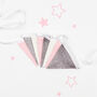 Pink And Rose Gold Glitter Bunting, thumbnail 2 of 9