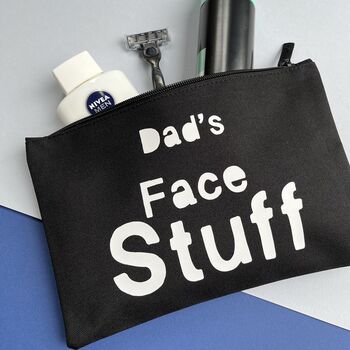 Father's Day Face Stuff Storage Pouch, 2 of 4
