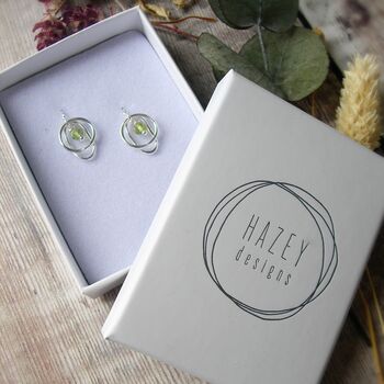 Peridot Drop Earrings, 4 of 4
