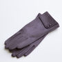Suede Two Buttoned Cuff Gloves, thumbnail 4 of 12