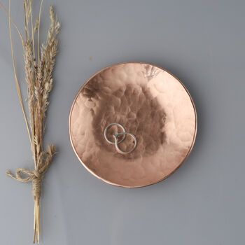 9th Anniversary Personalised Copper Heart Dish, 2 of 9