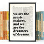 Inspirational 'Dreamers Of Dreams' Graduation Print, thumbnail 2 of 6