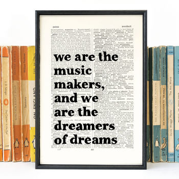 Inspirational 'Dreamers Of Dreams' Graduation Print, 2 of 6