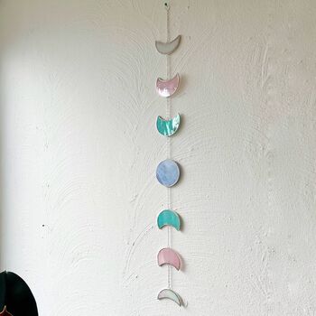 Glass Moon Phase Garland Multicoloured, 3 of 7