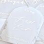 Muslim Baby Milestone Acrylic Plaques White And Gold, thumbnail 10 of 12