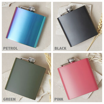 'Piste Again' Engraved Hip Flask, 4 of 8