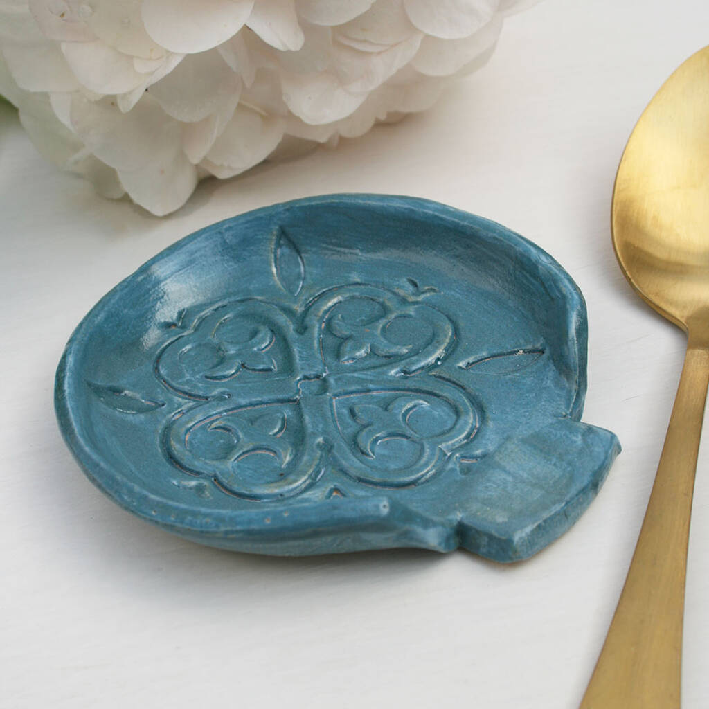 Moroccan Style Teal Spoon Rest, 1 of 5