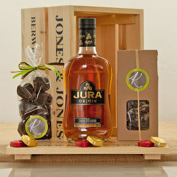 Whisky And Artisan Chocolates In A Crate, 3 of 5