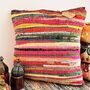 Rag Rug Rainbow Striped Cushion Cover And Inner, thumbnail 7 of 7