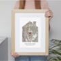 Home Sweet Home Personalised UK Map Custom Made Print, thumbnail 9 of 12