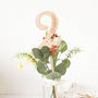Wooden Wedding Table Numbers With Leaf Design, thumbnail 6 of 7