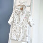 Personalised Bunny Print Dressing Gown With Ears, thumbnail 1 of 9