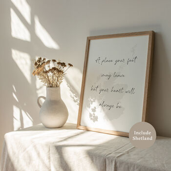 'Heart Will Always Be' Scottish Print, 2 of 2
