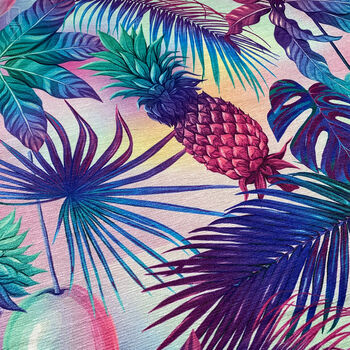 Tropical Cushion Cover With Mango And Pineapple Themed, 2 of 7