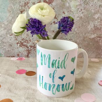 Personalised Contemporary Wedding Party ‘Thank You’ Mug, 4 of 6