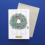Christmas Wreath Card, thumbnail 1 of 2