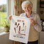 Personalised Eight Tee Tea Towel 80th Birthday Gift For Golfers, thumbnail 1 of 9
