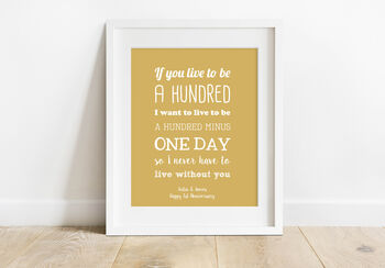 Winnie The Pooh Anniversary Gift Quote Print, 5 of 6