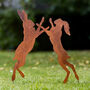Boxing Hares Garden Lawn Ornament, thumbnail 1 of 1