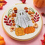 Floral Ghost Halloween Embroidery Kit, thumbnail 3 of 4