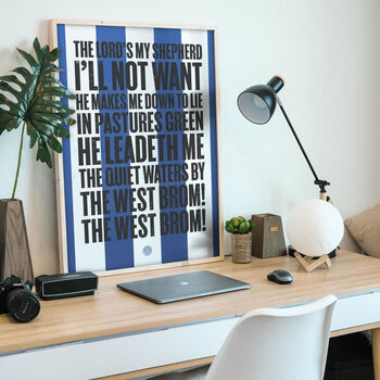 West Bromwich Albion 'Lord' Football Song Print, 2 of 3