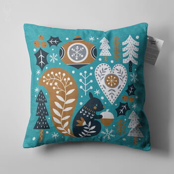 Double Sided Printing Squirrel Cushion Cover, 5 of 7