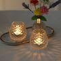 Set Of Three Glass Candle Holder Candlestick Holders, thumbnail 2 of 8