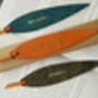 Willow Personalised Leather Bookmark, thumbnail 1 of 10