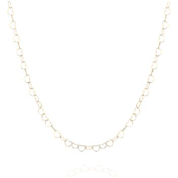 Hearts Love Chain Necklace In Sterling Silver, 5 of 8