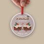 Personalised Christmas Pudding Couple Decoration, thumbnail 4 of 4