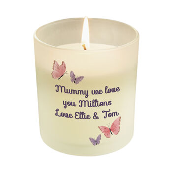 Personalised Butterfly Candle Birthday Gift, 4 of 5