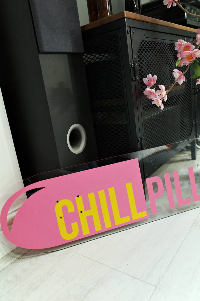 Chill Pill Clear Acrylic Skateboard Deck By Yil Printworks