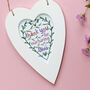 Thank You Teacher Personalised Heart Print, thumbnail 1 of 7