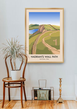 Hadrian's Wall Path National Trail Travel Poster, 5 of 8