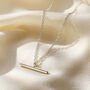 Birthstone T Bar Necklace, thumbnail 4 of 9