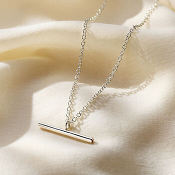 Birthstone T Bar Necklace, 4 of 9