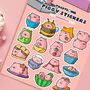 Pig Sticker Sheet | Cute Stickers, thumbnail 4 of 5