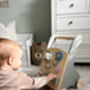 Personalised Wooden Grey Activity Walker Toy, thumbnail 4 of 8