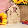 Easter Bunny Basket Hanging Tag Decoration, thumbnail 3 of 4