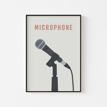 Microphone Print | Dynamic Stage Mic, 3 of 9