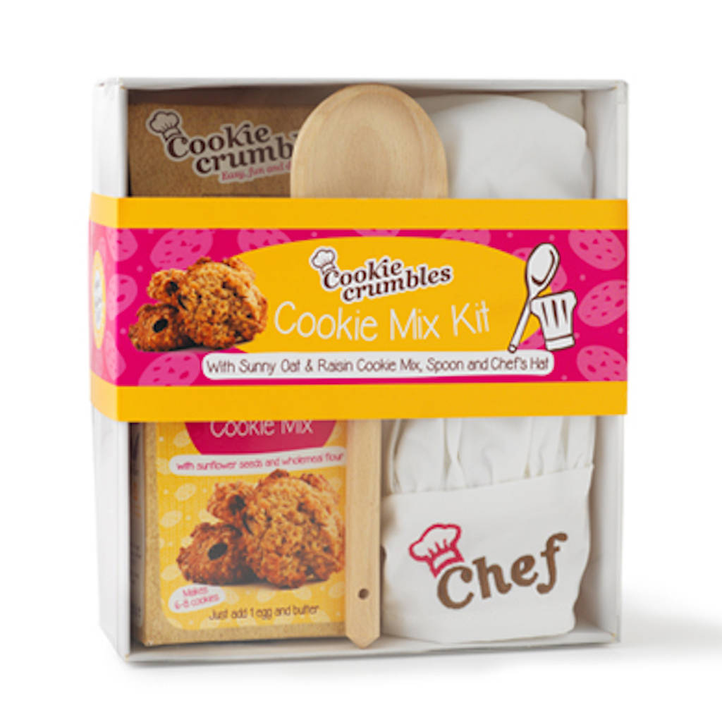 Cookie Mix Gift Box With Chef s Hat By Cookie Crumbles