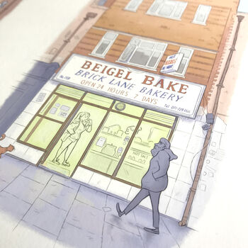 London's Famous Beigel Bake Fine Art Print, 4 of 4